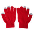 3 doigt rouge écran tactile pas cher hiver chaud gants gants de téléphone intelligent